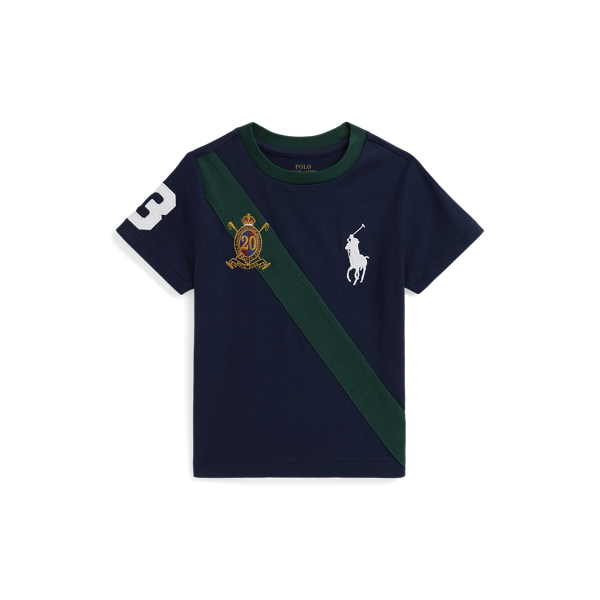 Polo Ralph Lauren Ralph Lauren Big Pony 20th Anniversary Crest Tee In Blue
