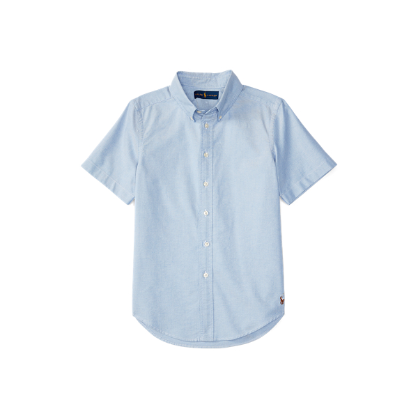 Polo Ralph Lauren Cotton Oxford Uniform Shirt In Blue