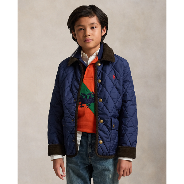 Polo Ralph Lauren Big Boys Hooded Barn Jacket In Newport Navy