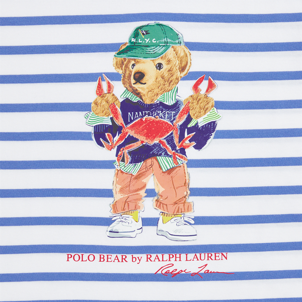 Polo ベア ストライプド コットン ジャージー Tシャツ | ラルフ
