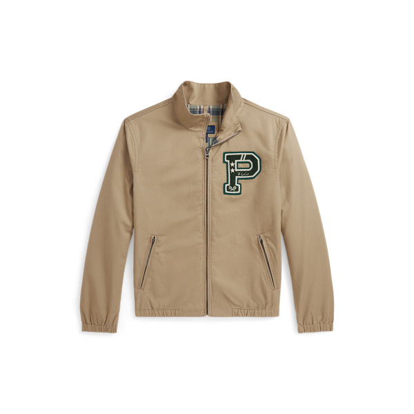 Polo Ralph Lauren Ralph Lauren Tennis-patch Cotton Twill Jacket In Neutral