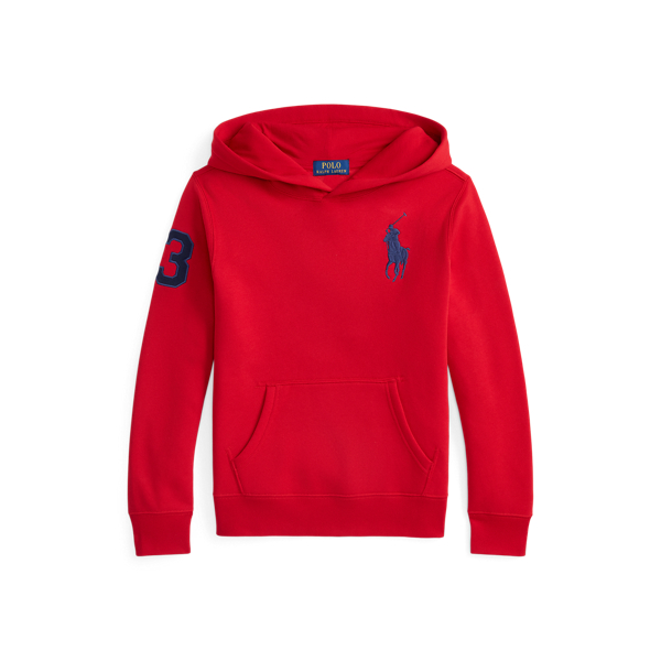 Polo Ralph Lauren Toddler And Little Boys Big Pony Fleece Hoodie In Red