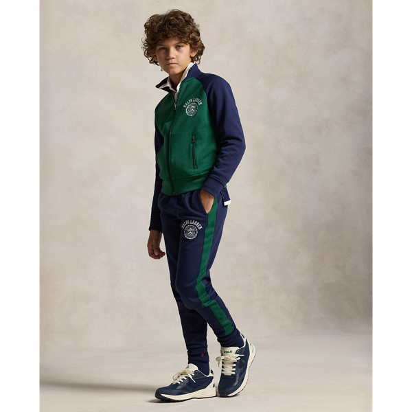 Polo Ralph Lauren Ralph Lauren Logo Crest Double-knit Jogger Pant In Green