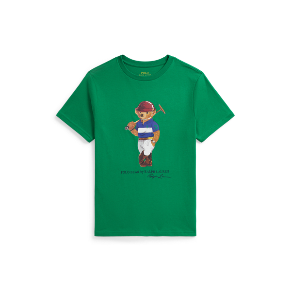 Polo Ralph Lauren Ralph Lauren Polo Bear Cotton Jersey Tee In Green
