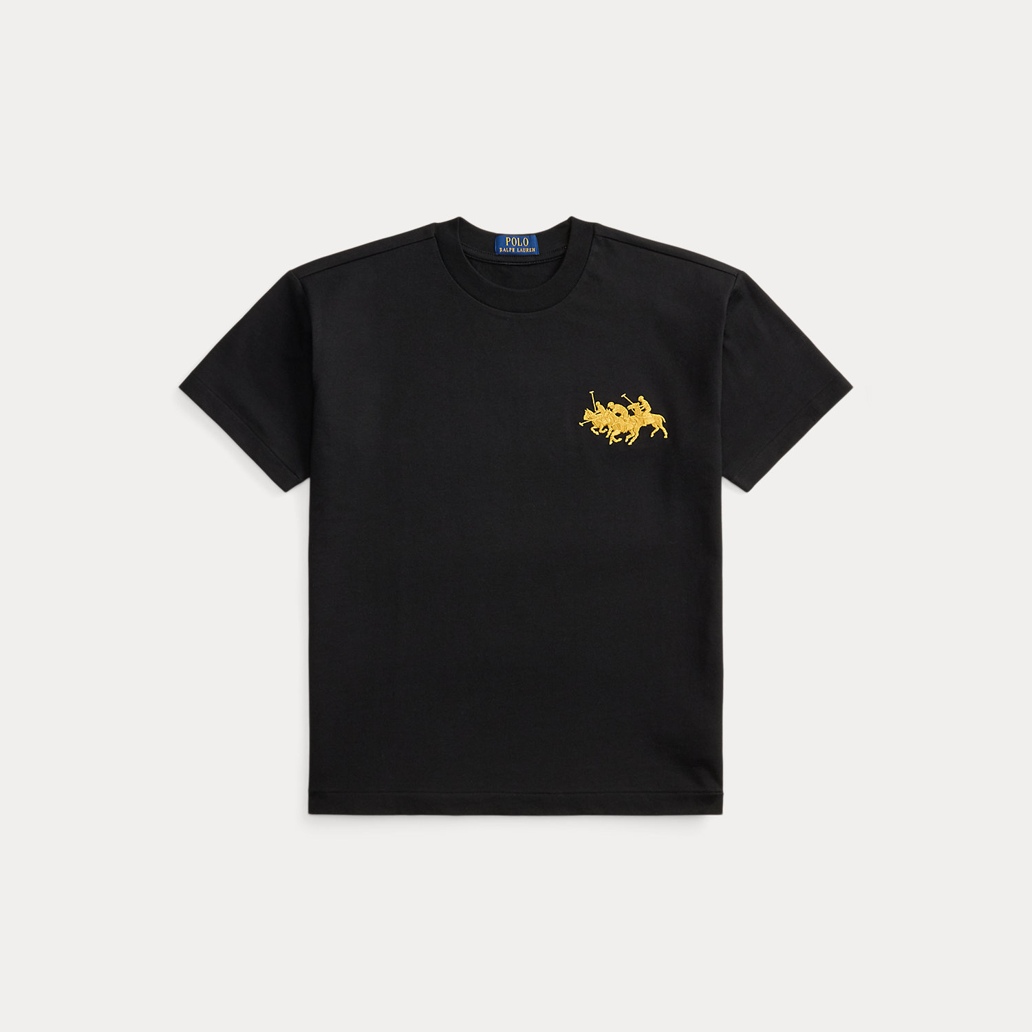 Big Fit Triple-Pony Cotton Tee