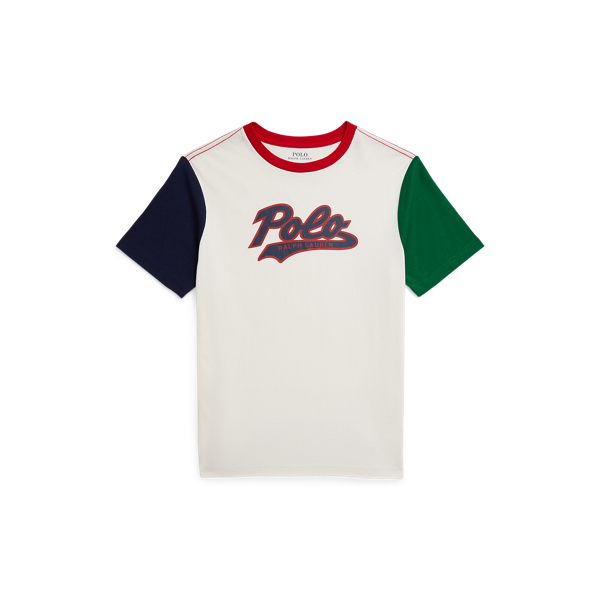Maglietta in Cotone Ralph Lauren con Logo Sportivo