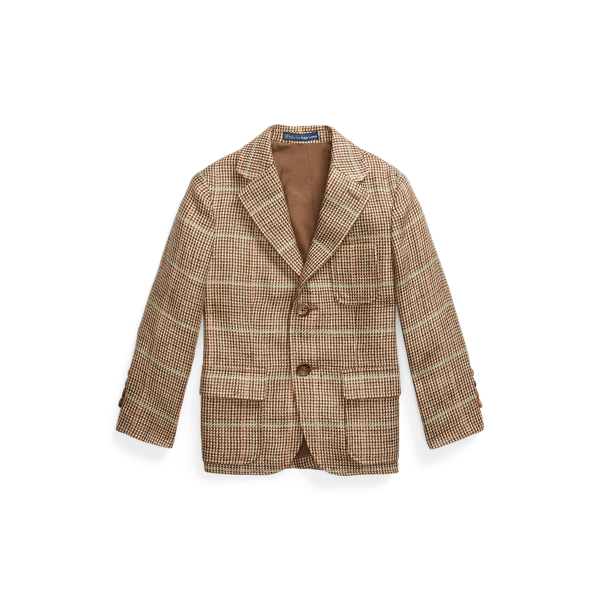 Polo Ralph Lauren Linen-silk Herringbone Sport Coat In Brown/tan Multi