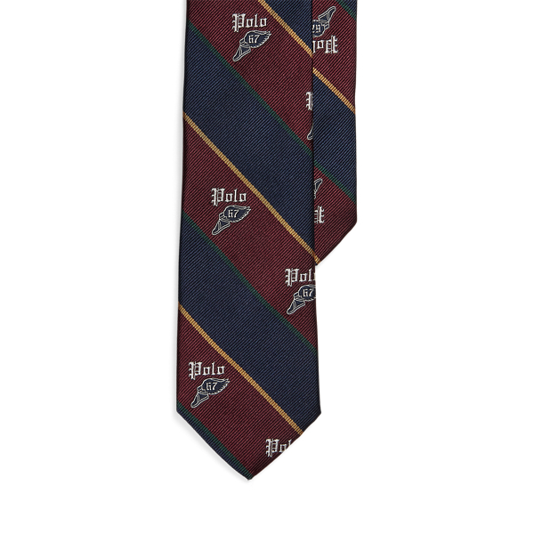 Polo Ralph Lauren Striped Winged-foot Neck Tie In Multi