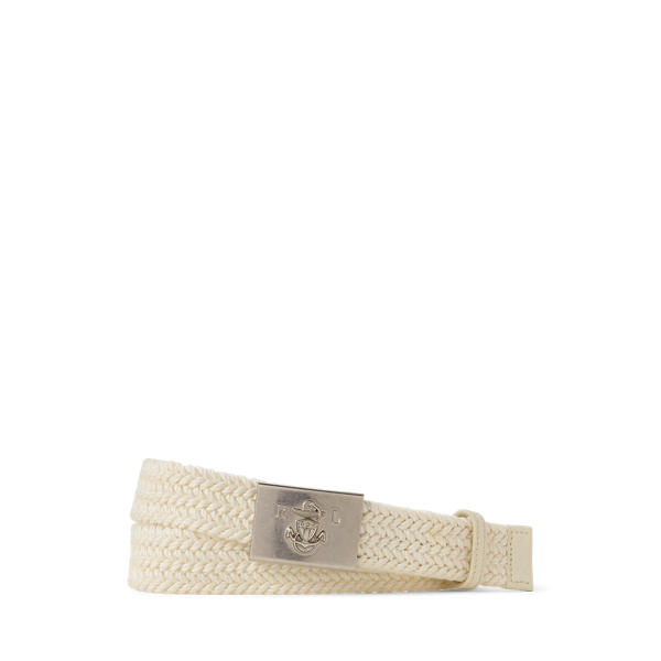 Anchor-Buckle Braided Cotton Belt