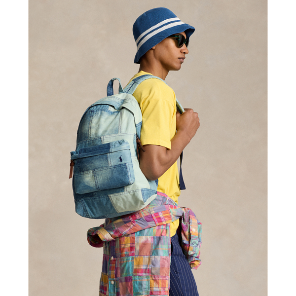Shop Ralph Lauren Patchwork Denim Backpack
