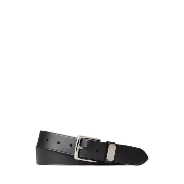 Shop Polo Ralph Lauren Pony-plaque Leather Belt In Black