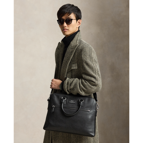 Pebbled Leather Commuter Bag