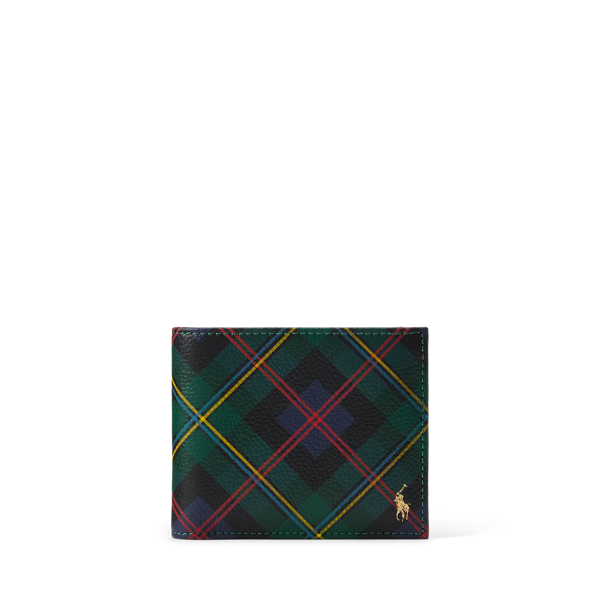 Ralph Lauren 3-in-1 Plaid Leather Wallet In Multi