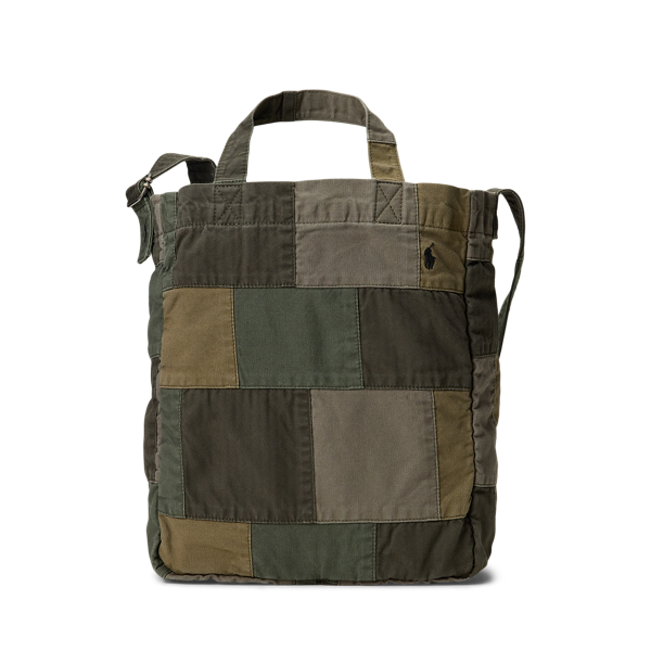 Ralph Lauren Patchwork Canvas Shopper Tote