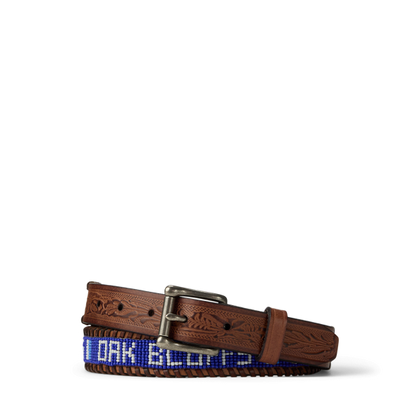 Ralph Lauren The Oak Bluffs Beaded Belt In Multi
