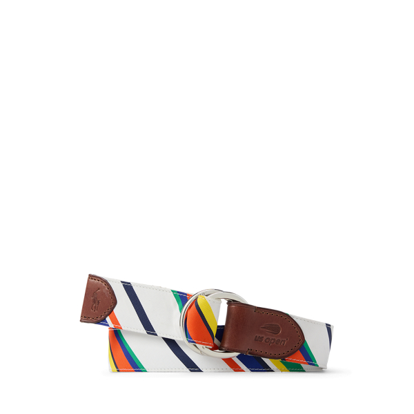 Ralph Lauren Us Open Umpire Striped Belt In Multi