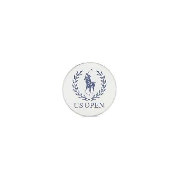Ralph Lauren Us Open Crest Pin In Metallic