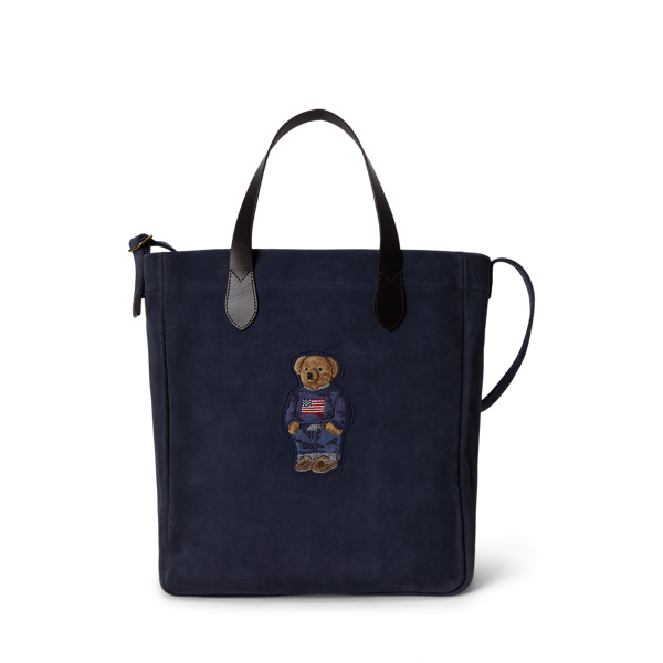 Polo Bear Roughout Suede Tote