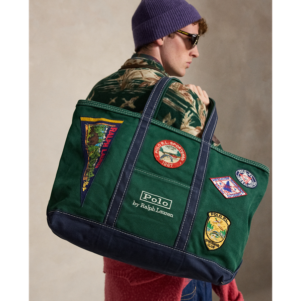 Logo-Patch Canvas Tote