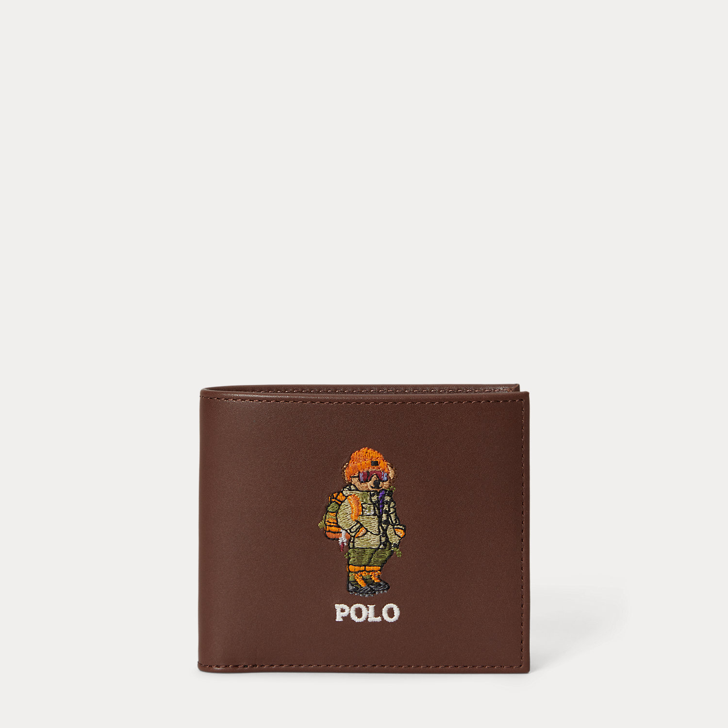 Polo Bear Leather Billfold Wallet