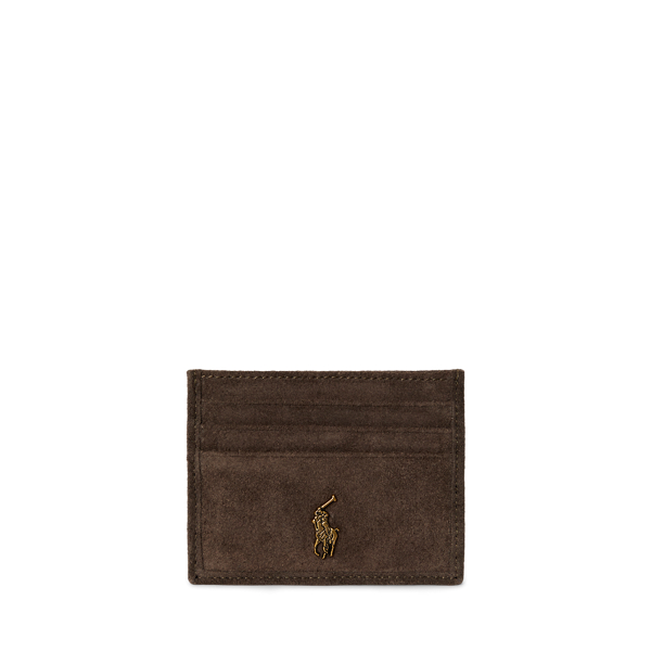 Suede-Trim Card Case