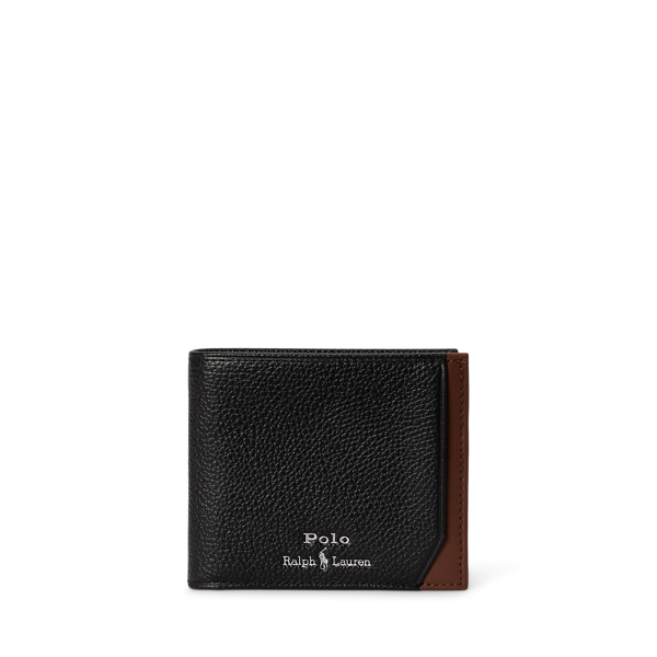 Two-Tone Leather Billfold Wallet