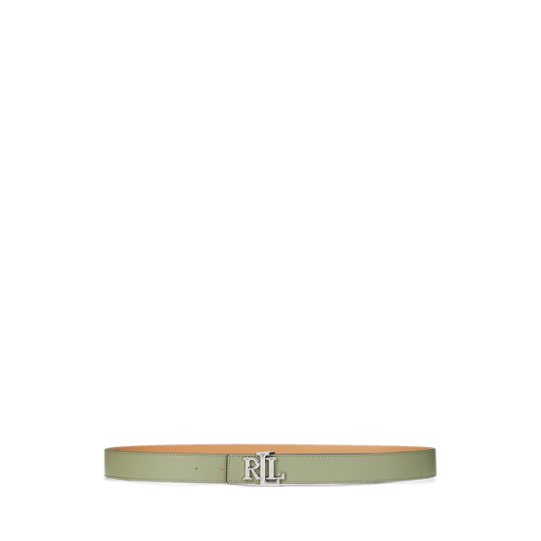 Ceinture réversible à logo en cuir - Lauren - Modalova