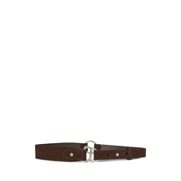 Ralph Lauren Equestrian D-ring Leather Belt In Brown