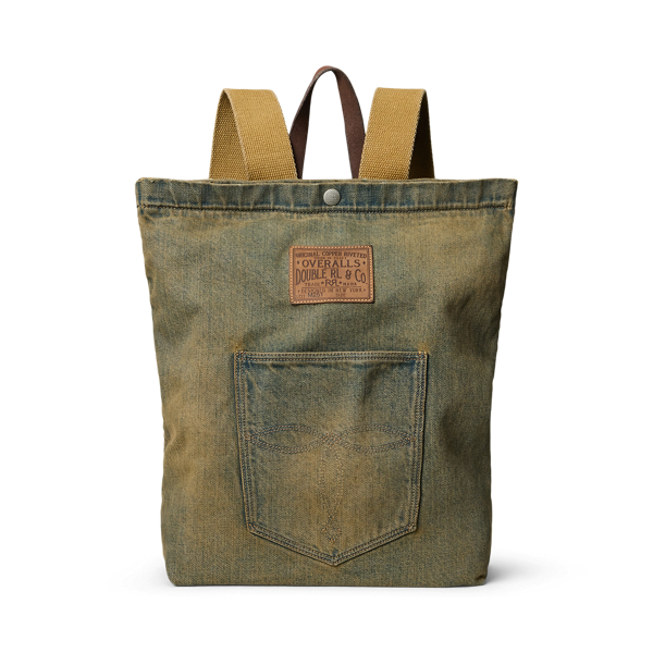 Sac à dos en denim indigo délavé - RRL - Modalova