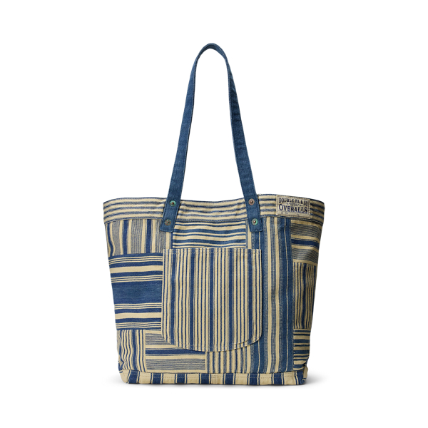 Cabas patchwork rayé indigo - RRL - Modalova