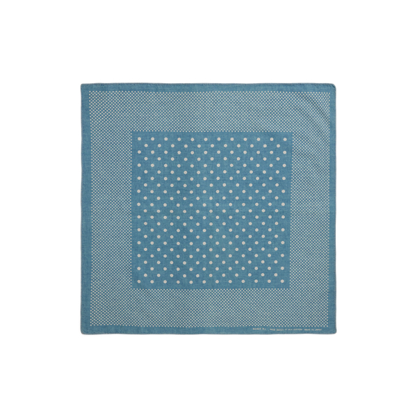 Bandana à pois en coton indigo - RRL - Modalova