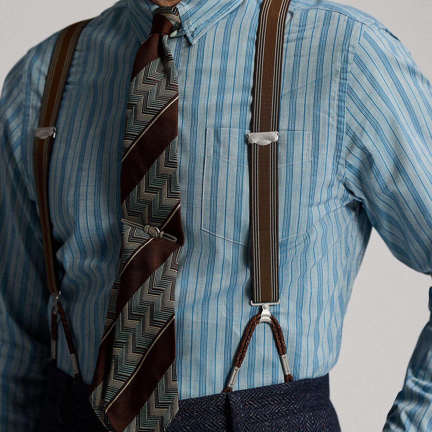 Striped Stretch Braces