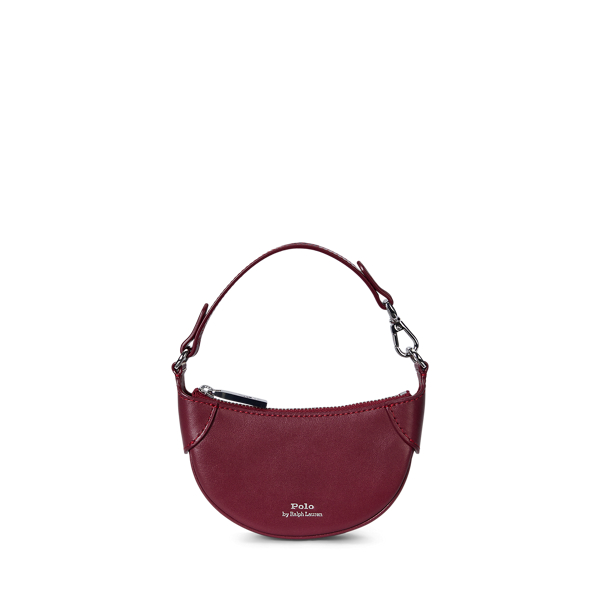 Ralph Lauren Polo Id Leather Card Case In Red