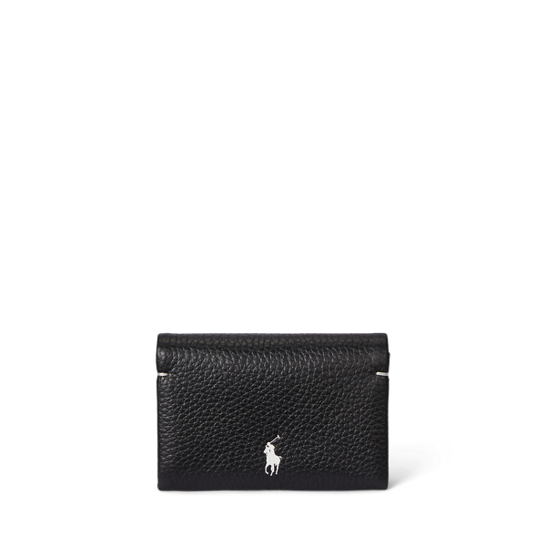 Polo Play Leather Snap Card Case