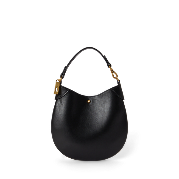 Ralph Lauren Polo Id Leather Pouch In Black