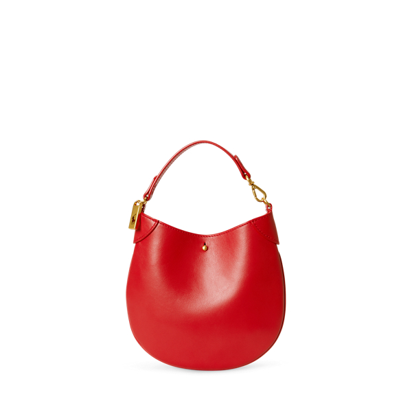 Ralph Lauren Polo Id Leather Pouch In Red