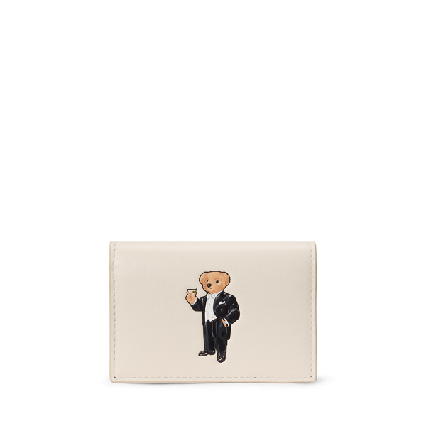 Polo Bear Leather Flapped Card Case