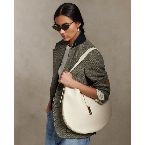 Sac Grand Shoulder Polo ID en cuir - Polo Ralph Lauren - Modalova