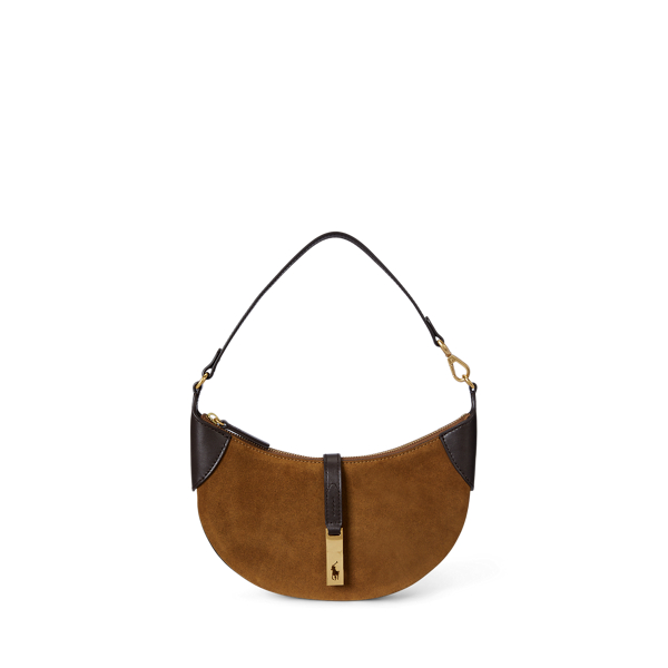 Sac Mini Shoulder Polo ID en daim - Polo Ralph Lauren - Modalova