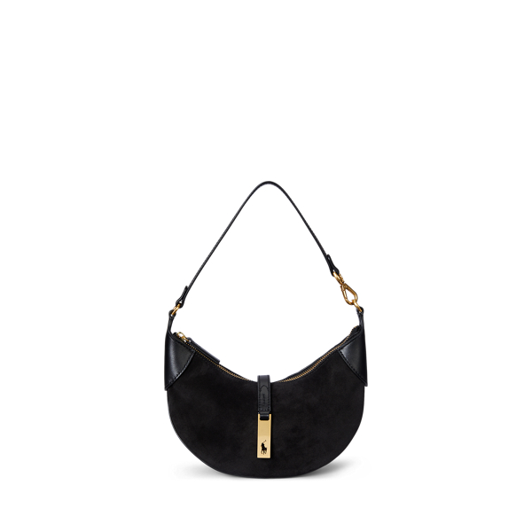 Sac Mini Shoulder Polo ID en daim - Polo Ralph Lauren - Modalova