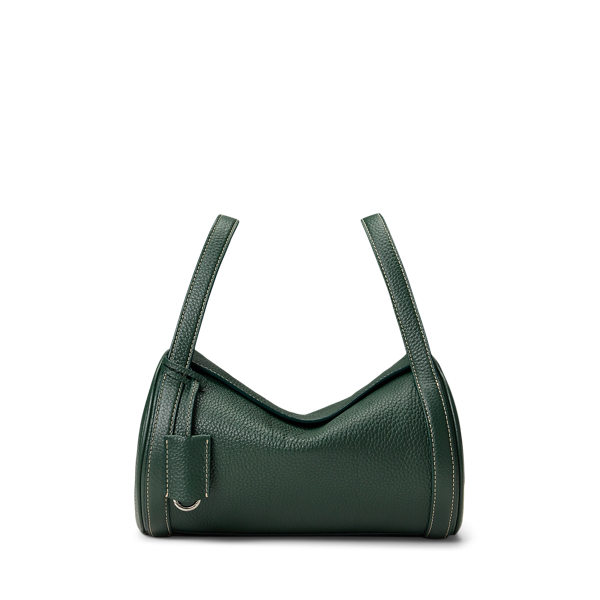 Ralph Lauren Polo Play Leather Barrel Duffel In Green