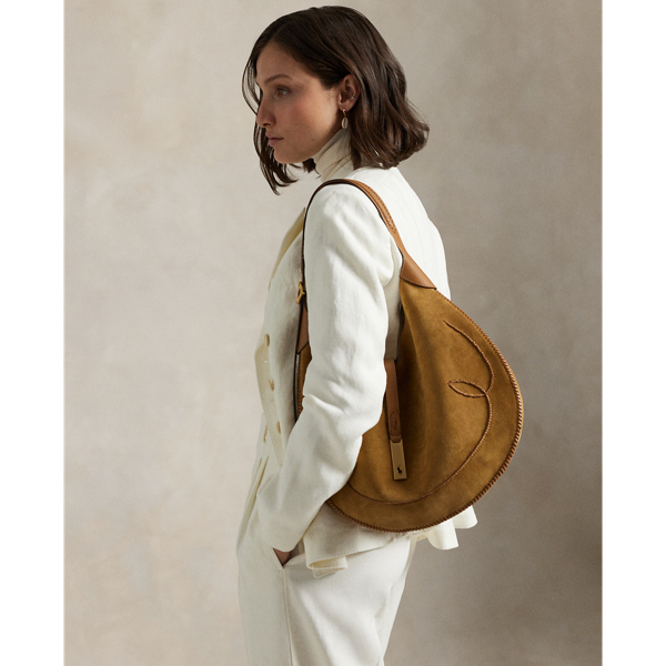 Grand Sac Shoulder Polo ID western daim - Polo Ralph Lauren - Modalova