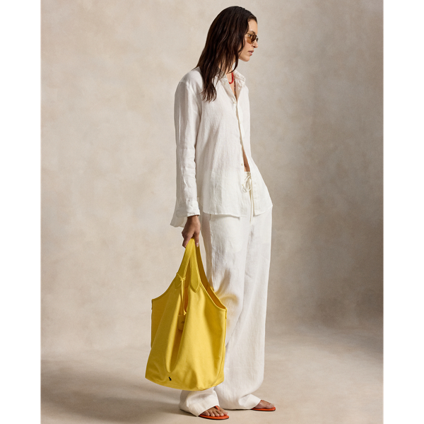 Tote Polo Play Grande in Tela e Pelle - Ralph Lauren