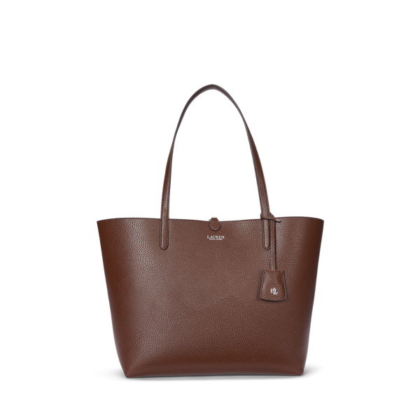華やかさと実用性を備えた【RALPHLAUREN】レザートートバッグ ペブルド レザー ラージ Cameryn トート バッグ （トートバッグ