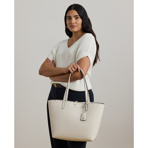 Grand cabas réversible en cuir vegan - Lauren - Modalova