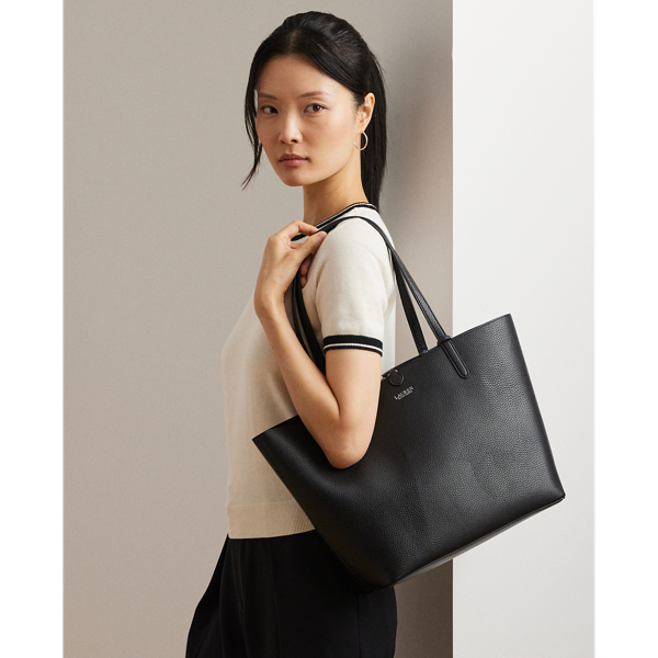 Grand cabas réversible en cuir vegan - Lauren - Modalova