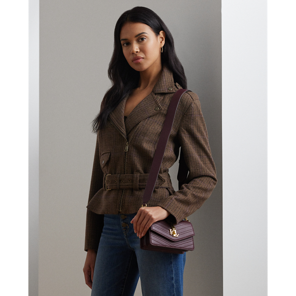 RALPH LAUREN STITCHED SMALL TAYLER CROSSBODY BAG