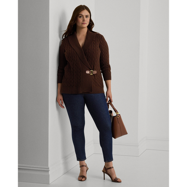 Ralph Lauren Leather Medium Witley Bucket Bag In Dark Mahogany