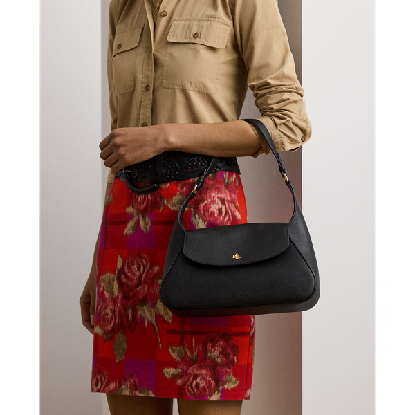 Ralph Lauren Crosshatch Medium Schylar Shoulder Bag