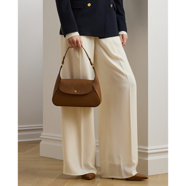 Ralph Lauren Crosshatch Medium Schylar Shoulder Bag